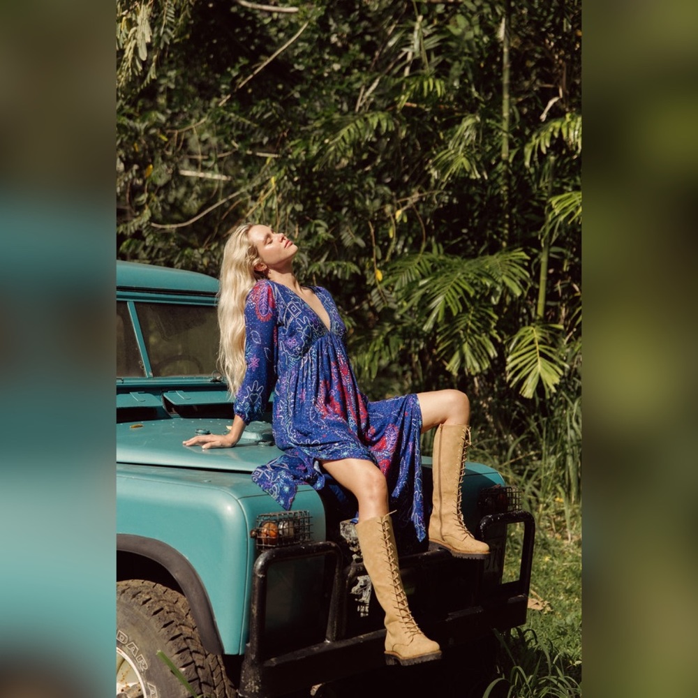 CHICAGO LONG DRESS SAINT BARTH ROYAL BLUE XS/S